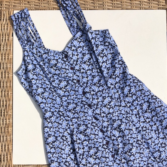 Vintage Dresses & Skirts - 🌿VTG 90s Floral Maxi button down dress ✨Size M/L